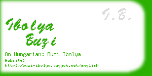 ibolya buzi business card